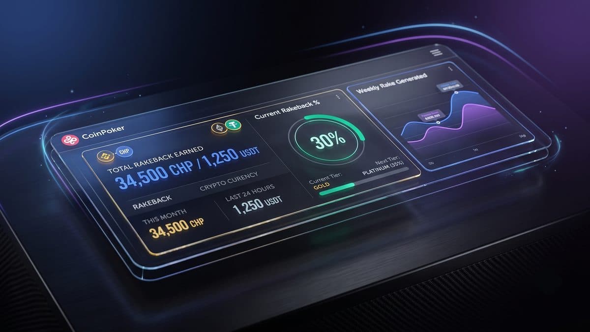 CoinPoker rakeback interface