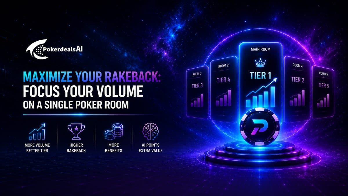 Maximiza tu Rakeback: Concentra tu Volumen en una Sola Sala