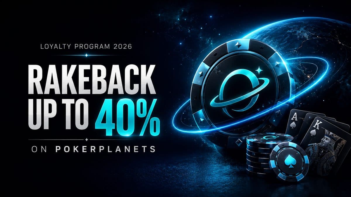PokerPlanets Rakeback up to 40%: Loyalty Program 2026