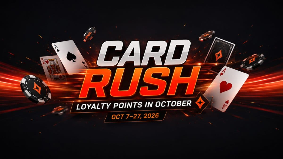 Card Rush en partypoker.es: puntos de fidelidad en octubre