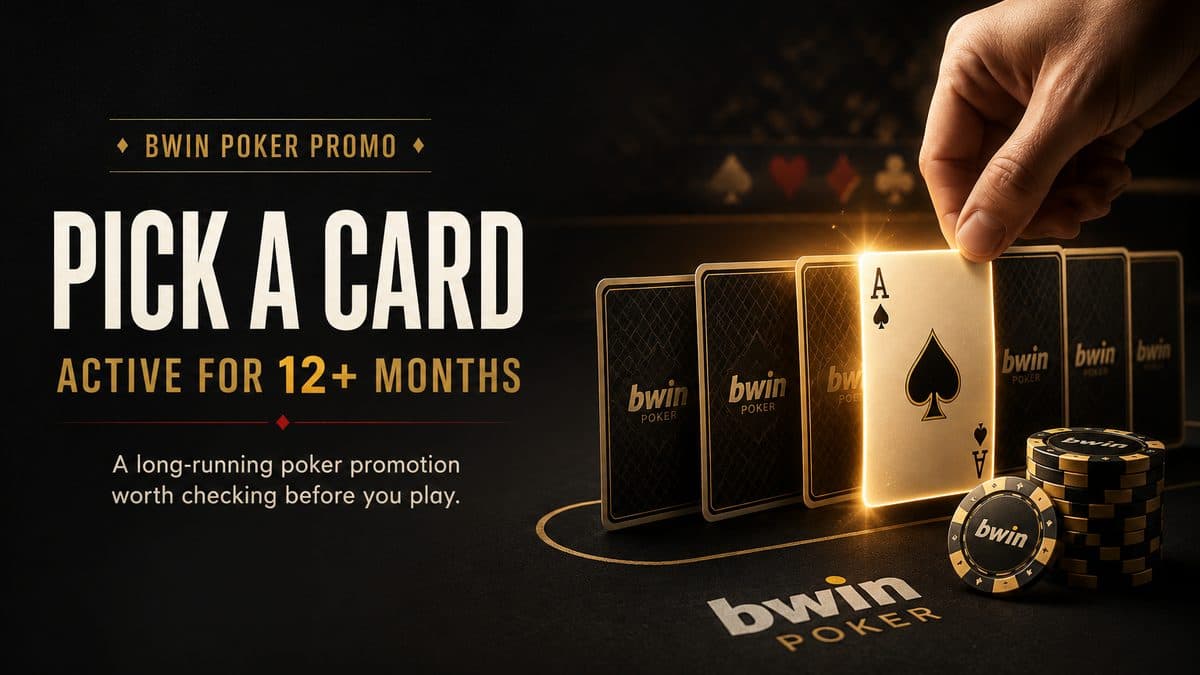 Pick A Card no bwin Poker: promoção ativa há mais de 12 meses