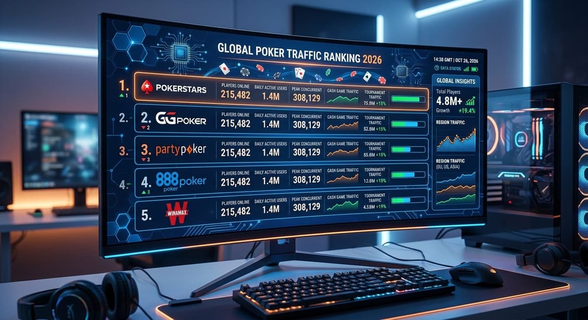 Poker traffic ranking 2026