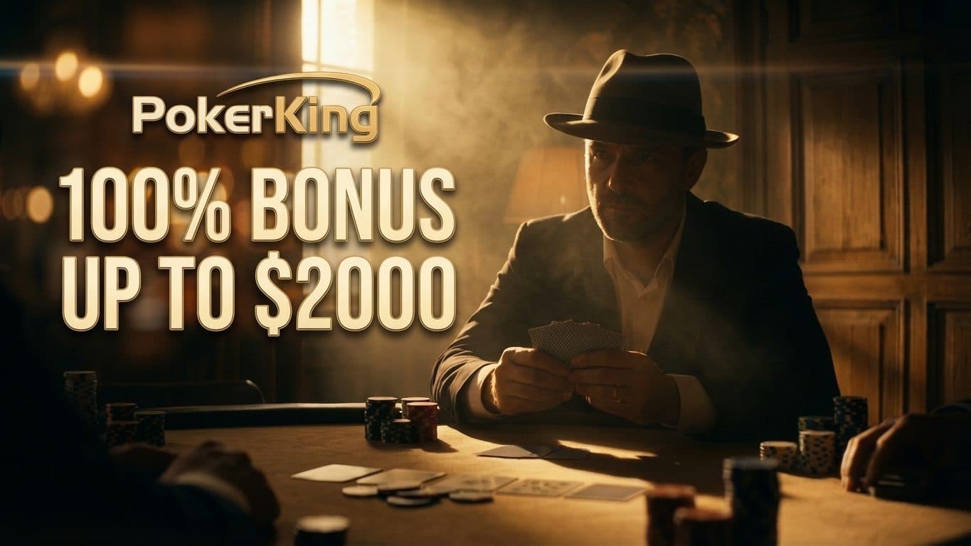 PokerKing Bono de Bienvenida 2026: 100% hasta $2,000 en 60 Días