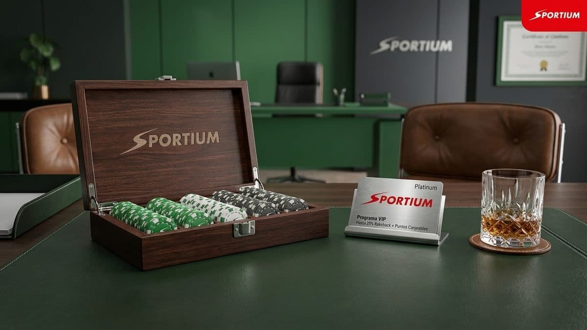 Sportium.es VIP Program 2026: Up to 25% Rakeback + Redeemable Points