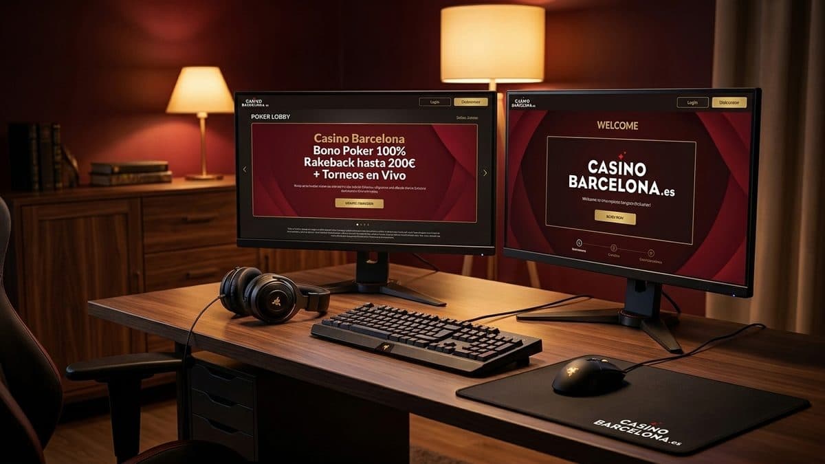 Casino Barcelona Poker: Rakeback 100% + Torneos 2026